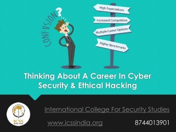 Thinking About A Career In Cyber Security or Ethical Hacking