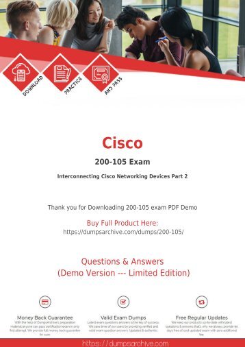 200-105 Exam Dumps - Affordable Cisco 200-105 Exam Dumps - 100% Passing Guarantee