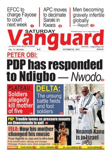 20102018 - Peter Obi: PDP has responded to yearnings of Ndigbo — Nwodo