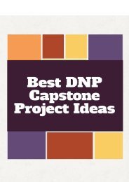 Best DNP Capstone Project Ideas