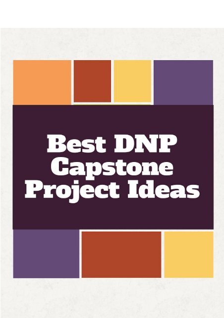 Best DNP Capstone Project Ideas
