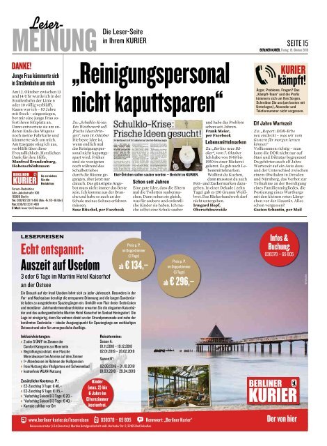 Berliner Kurier 19.10.2018