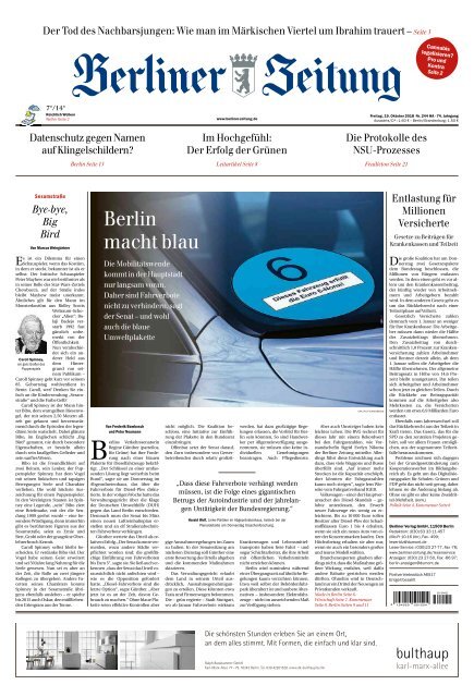 Berliner Zeitung 19.10.2018