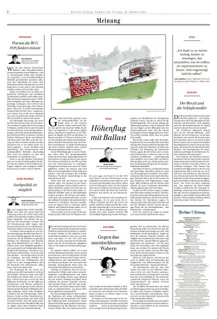 Berliner Zeitung 19.10.2018