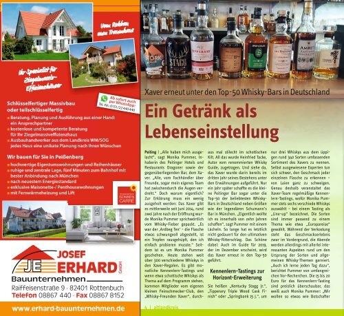 Altlandkreis Ausgabe November/Dezember 2018 - Das Magazin für den westlichen Pfaffenwinkel