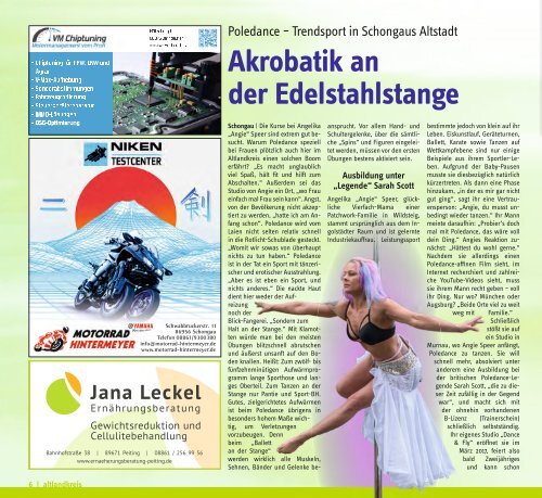 Altlandkreis Ausgabe November/Dezember 2018 - Das Magazin für den westlichen Pfaffenwinkel