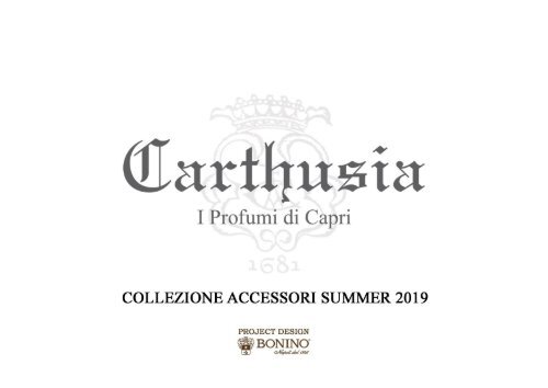 COLLEZIONE ACCESSORI SUMMER 2019