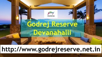 Godrej Properties New Plot Near Devanahalli - godrejreserve.net.in