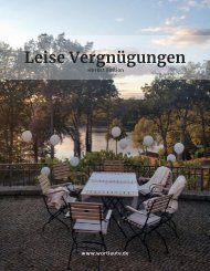 Leise Vergnügungen _ Herbst Edition