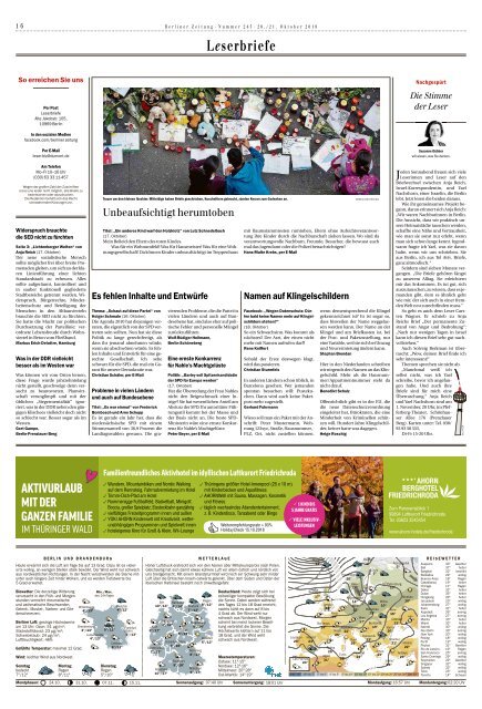 Berliner Zeitung 20.10.2018