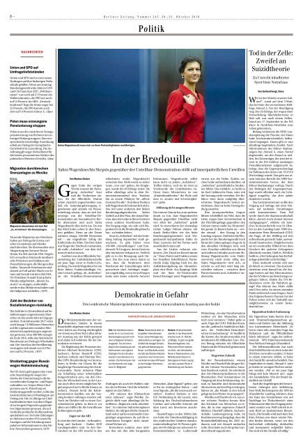 Berliner Zeitung 20.10.2018