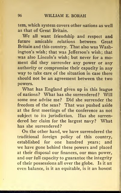 AMERICAN PROBLEMS by WILLIAM E.BORAH 1924