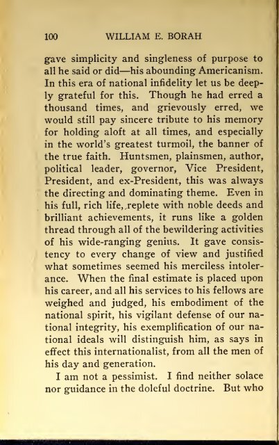 AMERICAN PROBLEMS by WILLIAM E.BORAH 1924