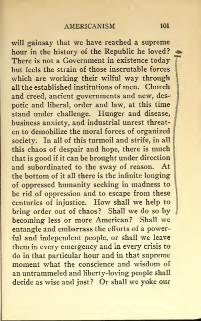 AMERICAN PROBLEMS by WILLIAM E.BORAH 1924