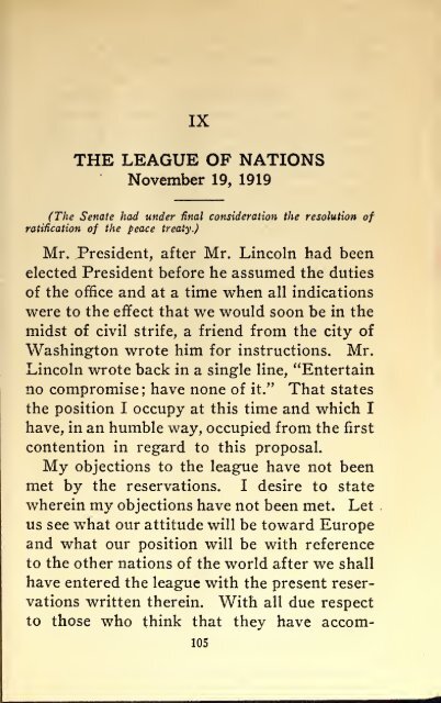 AMERICAN PROBLEMS by WILLIAM E.BORAH 1924