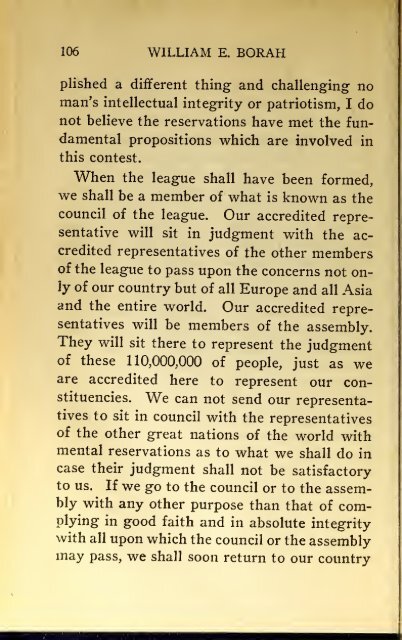 AMERICAN PROBLEMS by WILLIAM E.BORAH 1924