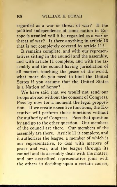 AMERICAN PROBLEMS by WILLIAM E.BORAH 1924