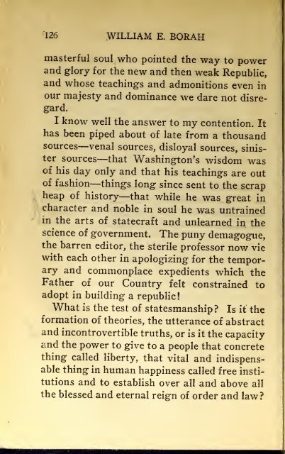 AMERICAN PROBLEMS by WILLIAM E.BORAH 1924