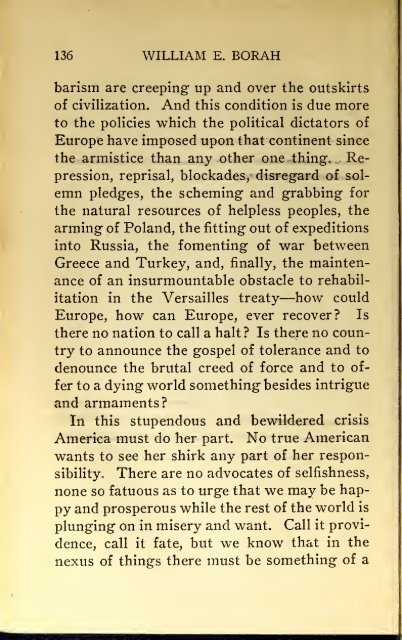 AMERICAN PROBLEMS by WILLIAM E.BORAH 1924