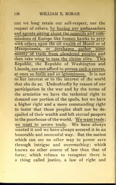 AMERICAN PROBLEMS by WILLIAM E.BORAH 1924