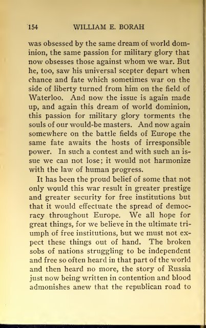 AMERICAN PROBLEMS by WILLIAM E.BORAH 1924