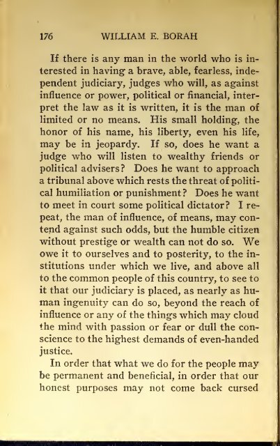 AMERICAN PROBLEMS by WILLIAM E.BORAH 1924