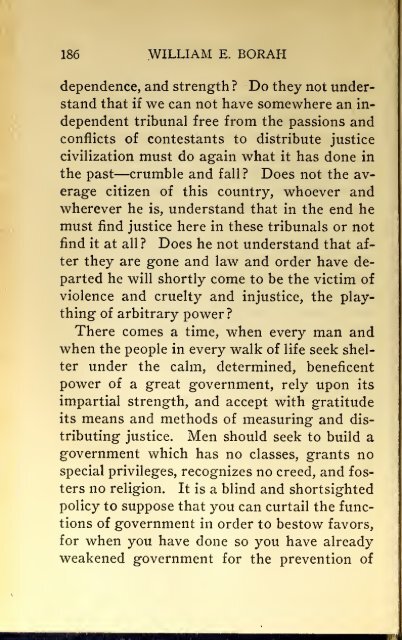 AMERICAN PROBLEMS by WILLIAM E.BORAH 1924