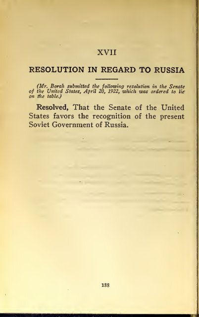 AMERICAN PROBLEMS by WILLIAM E.BORAH 1924