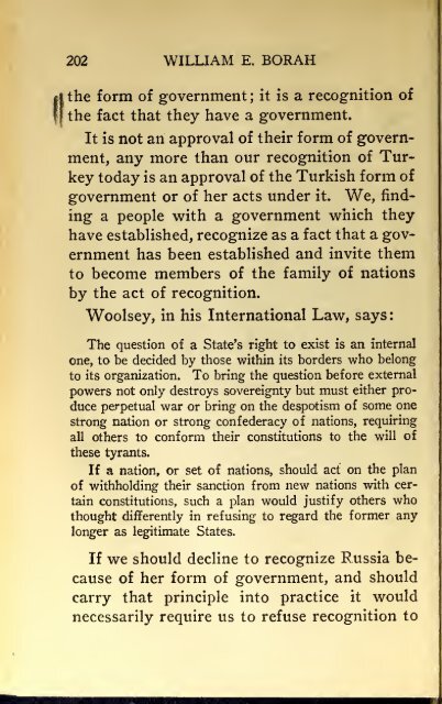 AMERICAN PROBLEMS by WILLIAM E.BORAH 1924