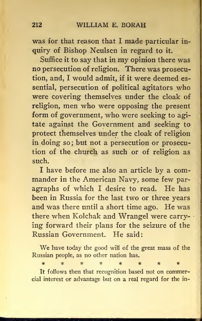 AMERICAN PROBLEMS by WILLIAM E.BORAH 1924