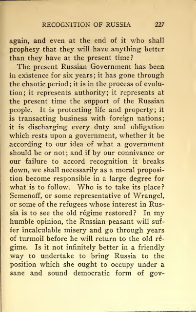 AMERICAN PROBLEMS by WILLIAM E.BORAH 1924