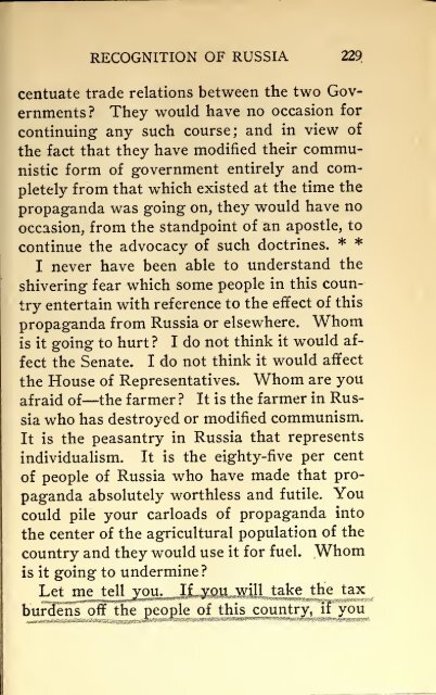 AMERICAN PROBLEMS by WILLIAM E.BORAH 1924