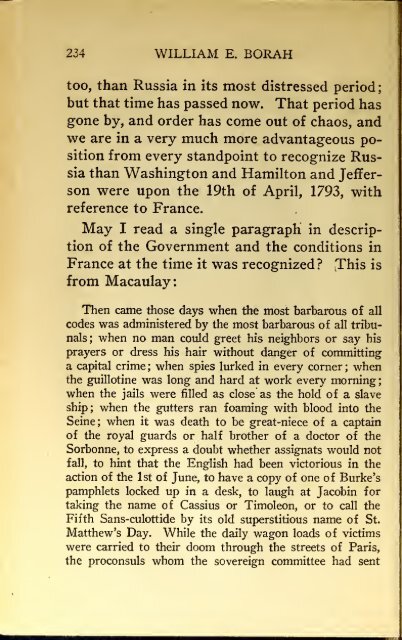 AMERICAN PROBLEMS by WILLIAM E.BORAH 1924