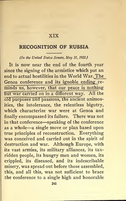 AMERICAN PROBLEMS by WILLIAM E.BORAH 1924