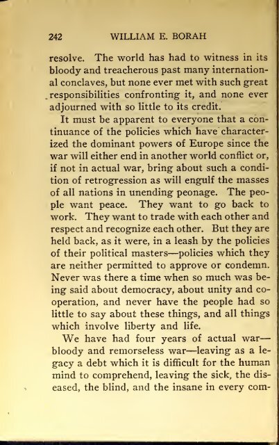 AMERICAN PROBLEMS by WILLIAM E.BORAH 1924