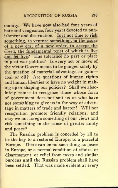 AMERICAN PROBLEMS by WILLIAM E.BORAH 1924