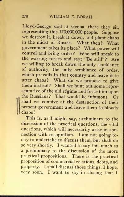 AMERICAN PROBLEMS by WILLIAM E.BORAH 1924