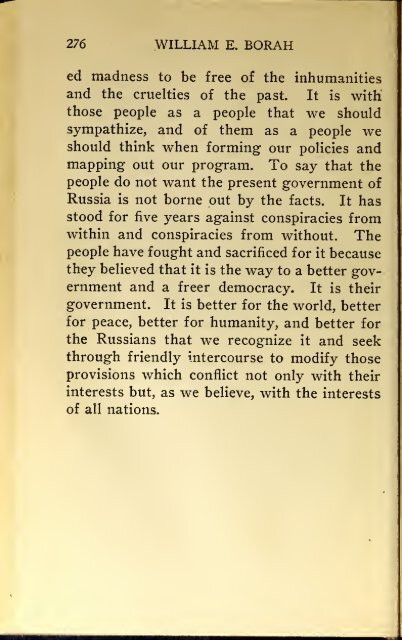 AMERICAN PROBLEMS by WILLIAM E.BORAH 1924