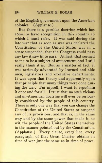 AMERICAN PROBLEMS by WILLIAM E.BORAH 1924