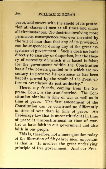 AMERICAN PROBLEMS by WILLIAM E.BORAH 1924