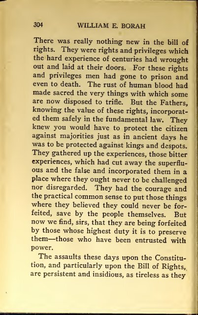 AMERICAN PROBLEMS by WILLIAM E.BORAH 1924