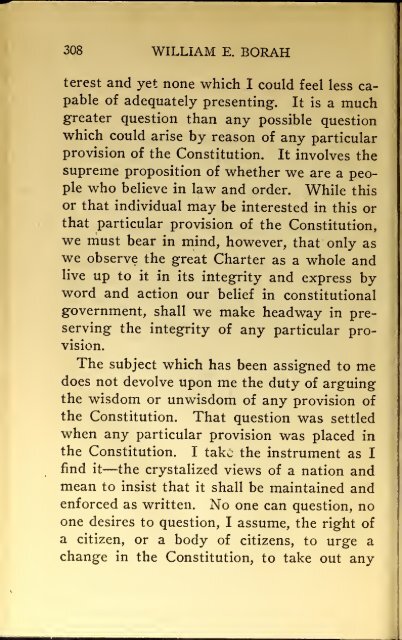 AMERICAN PROBLEMS by WILLIAM E.BORAH 1924