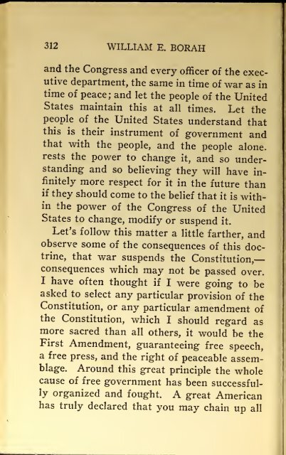 AMERICAN PROBLEMS by WILLIAM E.BORAH 1924