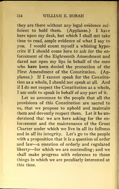 AMERICAN PROBLEMS by WILLIAM E.BORAH 1924