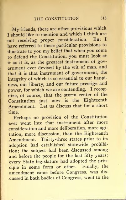 AMERICAN PROBLEMS by WILLIAM E.BORAH 1924