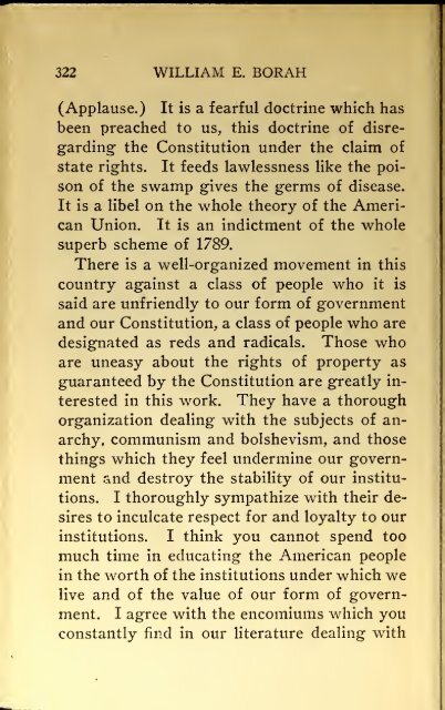 AMERICAN PROBLEMS by WILLIAM E.BORAH 1924