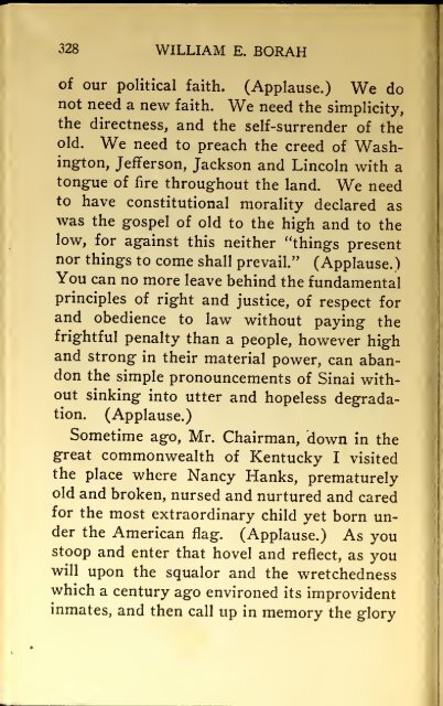 AMERICAN PROBLEMS by WILLIAM E.BORAH 1924