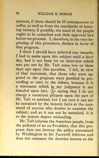 AMERICAN PROBLEMS by WILLIAM E.BORAH 1924