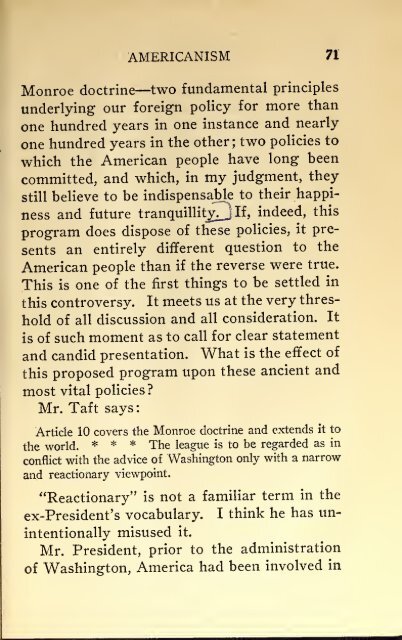 AMERICAN PROBLEMS by WILLIAM E.BORAH 1924