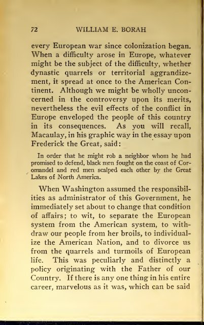 AMERICAN PROBLEMS by WILLIAM E.BORAH 1924